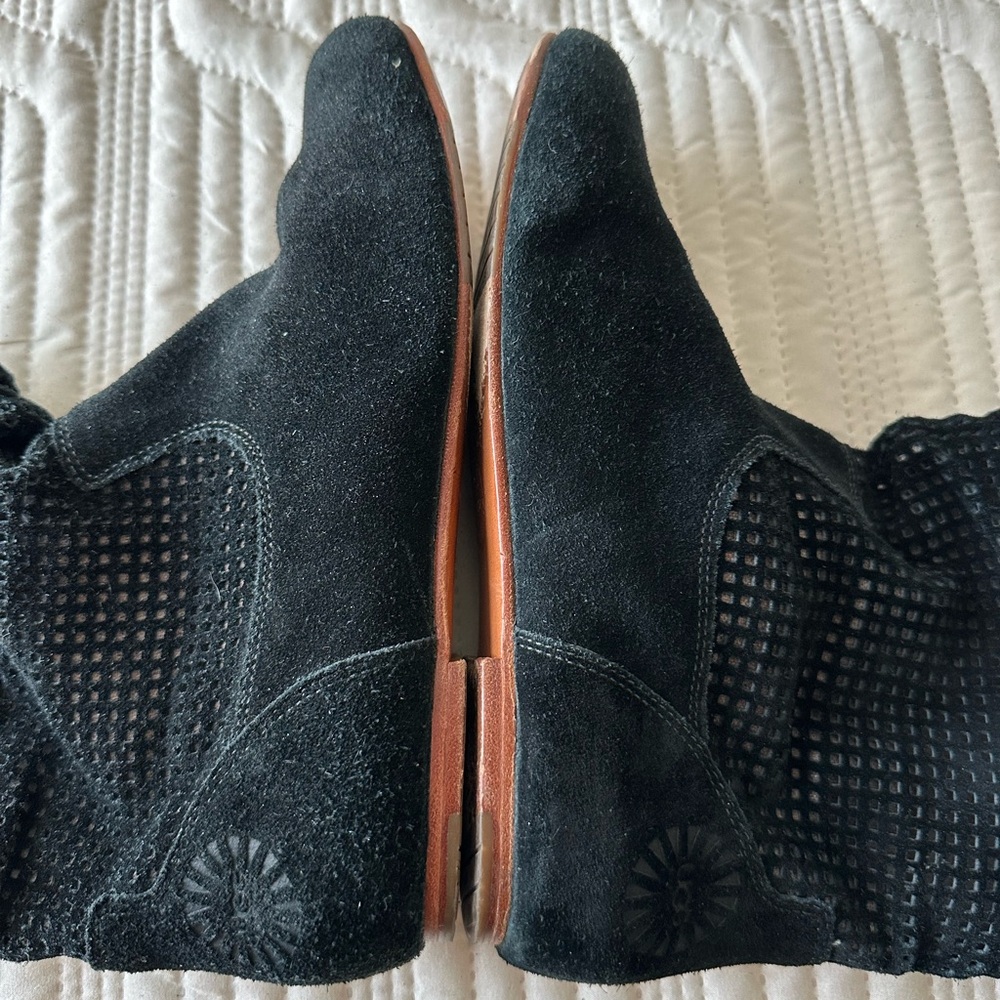 Pre owned- UGG Black Suede Boots